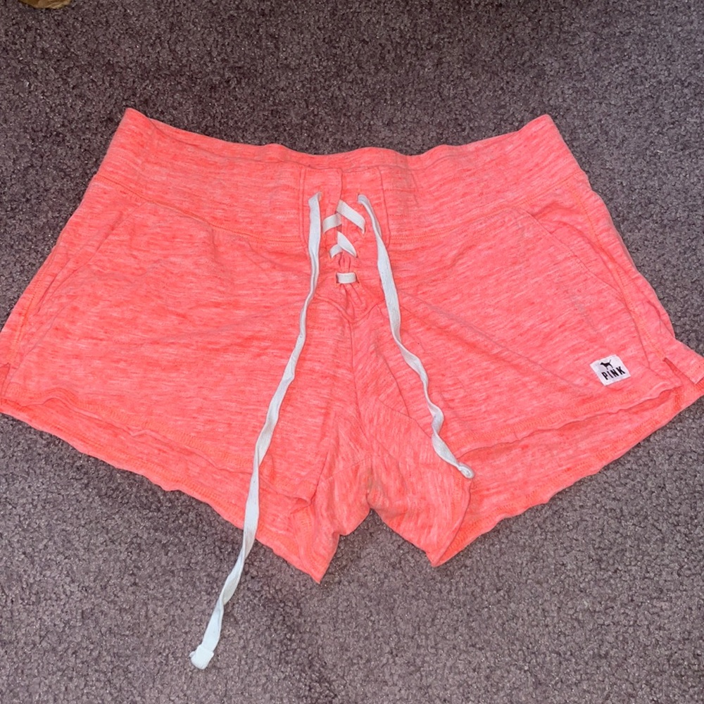 Pink victoria's secret orangey pink shorts